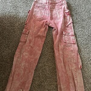 Fashion Nova Pink Straight Leg Jeans